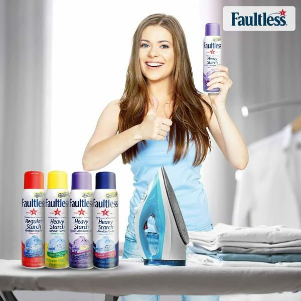 Faultless Lavender Scent Ironing Spray Starch Fabric Stiffener (1134 g) Pack of 2 JioMart