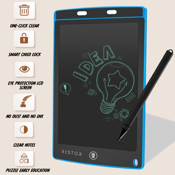 BLUE SEED Writing pad Drawing Tablet Tab with Pen Electronic LCD Kids