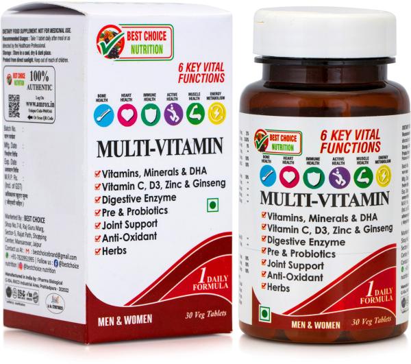 Best Choice Nutrition Multivitamin Tablets 30 Tablet JioMart