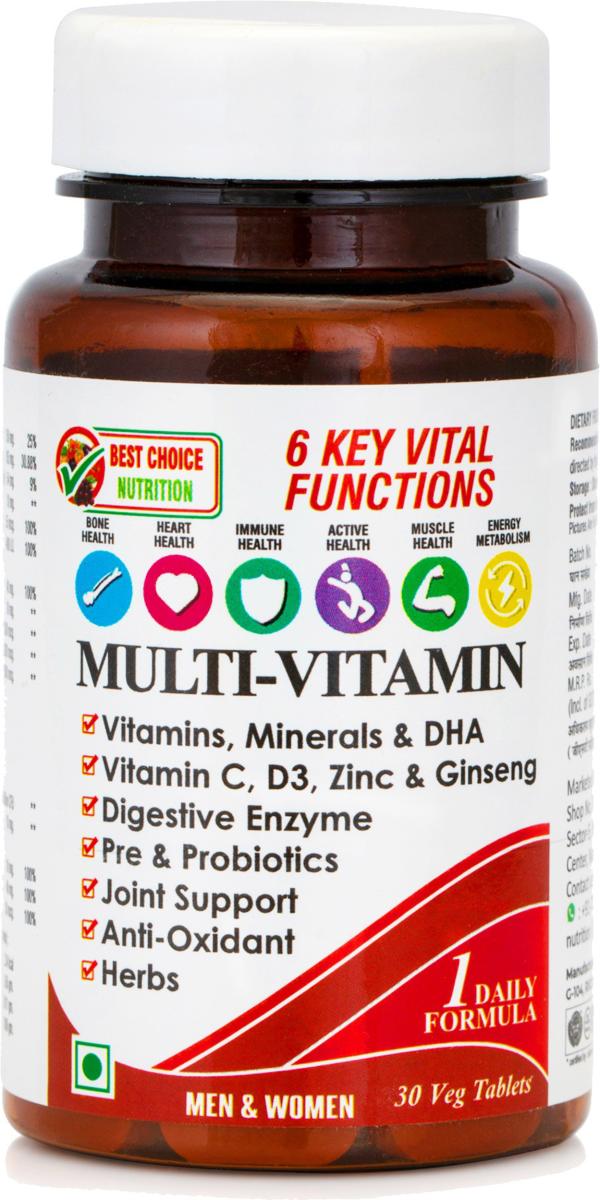 Best Choice Nutrition Multivitamin Tablets 30 Tablet JioMart