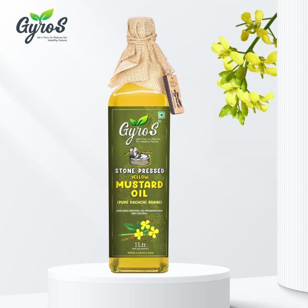 Gyros Cold Pressed (Stone Pressed) Yellow Mustard Oil JioMart