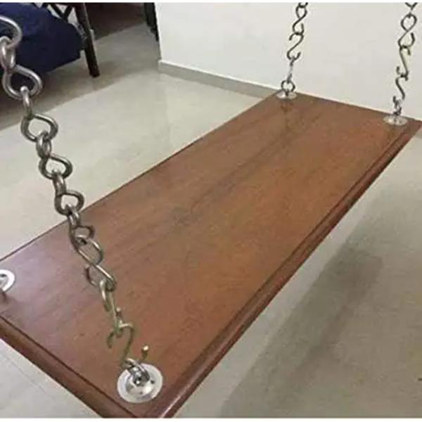 Subaa Stainless Steel Swing Chain for Oonjal, Unjal with S Hook, Jhoola