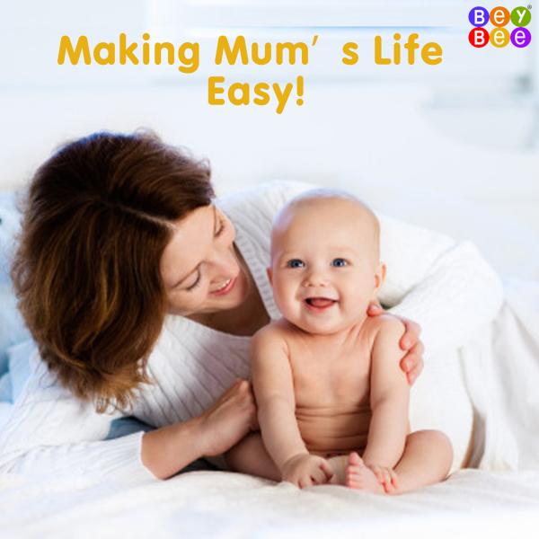 BeyBee Yellow Waterproof Baby Bed Protector Sheet 70 cm x 100 cm (Set