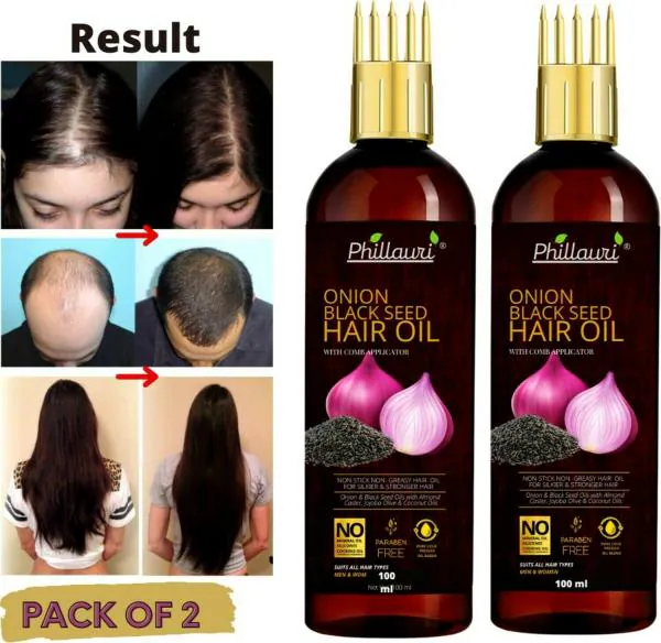 Red Onion Hair Oil WITH COMB APPLICATOR Black Seed Onion Oil JioMart