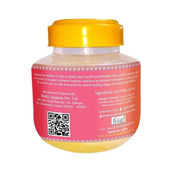 Mukhia Amrutam A2 Desi Buffalo Ghee Made with cultured curd Bilona
