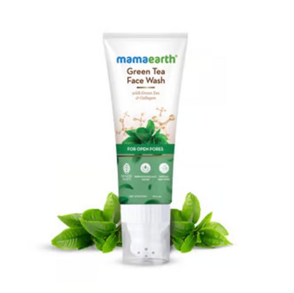 Mamaearth Green Tea Face Wash With Green Tea & Collagen For Open Pores