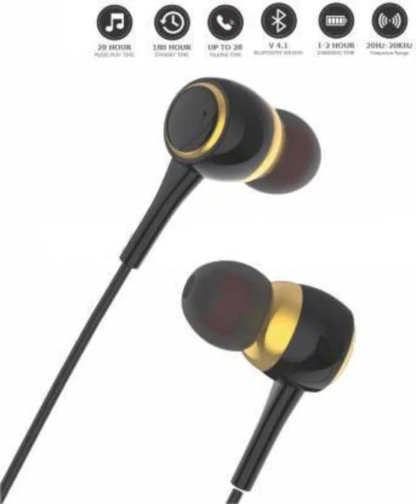 Cihlex Bt32 Classic Bluetooth Neckband With Long Life Battery 25Hr