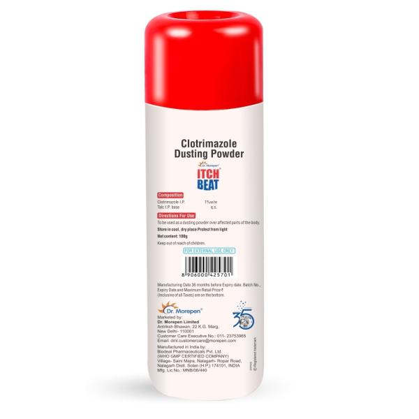 DR. MOREPEN Itch Beat Dusting Powder Antifungal 100gm Pack of 2 Body