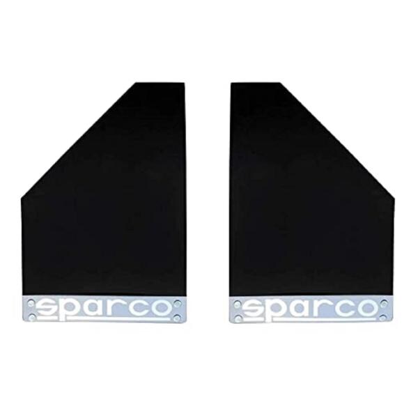 Aksmit Sparco Car Plastic Mud Flap Set of 2 Black For Universal JioMart