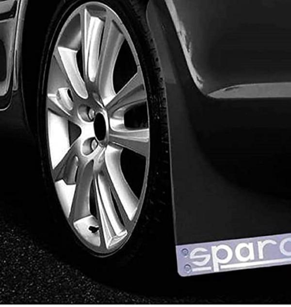 Aksmit Sparco Car Plastic Mud Flap Set of 2 Black For Universal JioMart