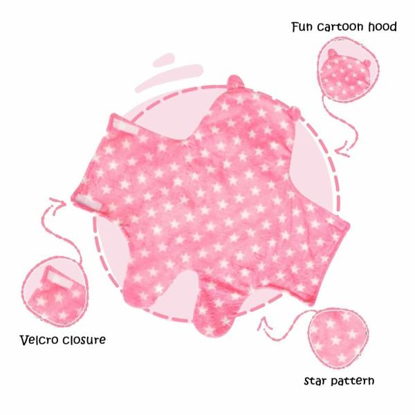 MY NEWBORN Baby Blanket Wrapper Sleeping Bag Soft Double LayerPink