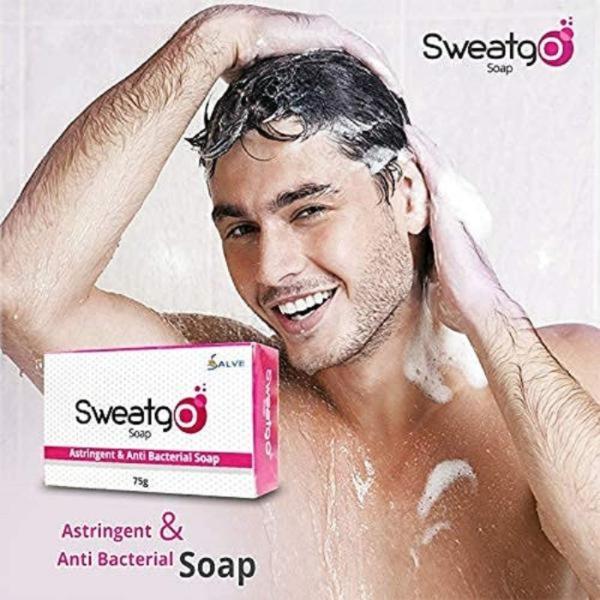 Sweatgo Astringent & Antiperspirant Body Bathing Bar & Soap Fresh