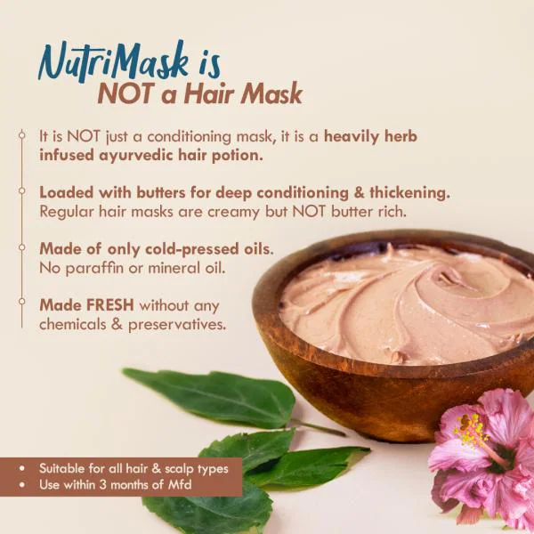 Nat Habit 5-Oil Hibiscus Fresh Hair Mask (Nutrimask) , Pack of 3 - JioMart