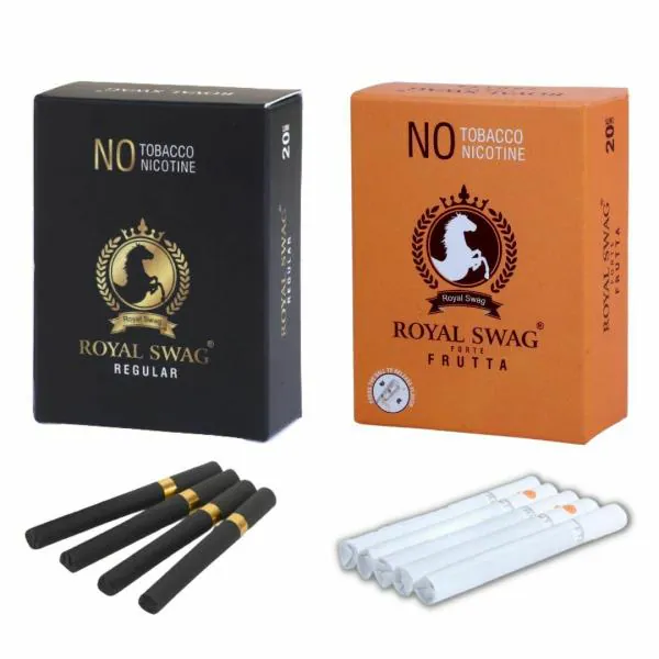 ROYAL SWAG Ayurvedic Herbal Cigarette Regular, Frutta Flavoured (40