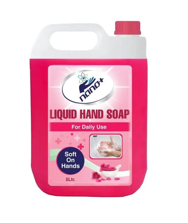 NANO PLUS LIQUID HAND SOAP ROASE 5 LTR PACK OF 1 l Home & kitchen