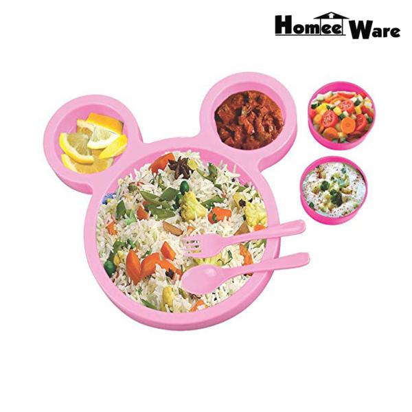 Homee Ware Cartoon Shaped Smiley Plates for Return Gifts on Kids
