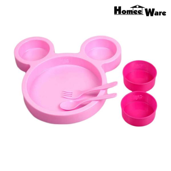 Homee Ware Cartoon Shaped Smiley Plates for Return Gifts on Kids