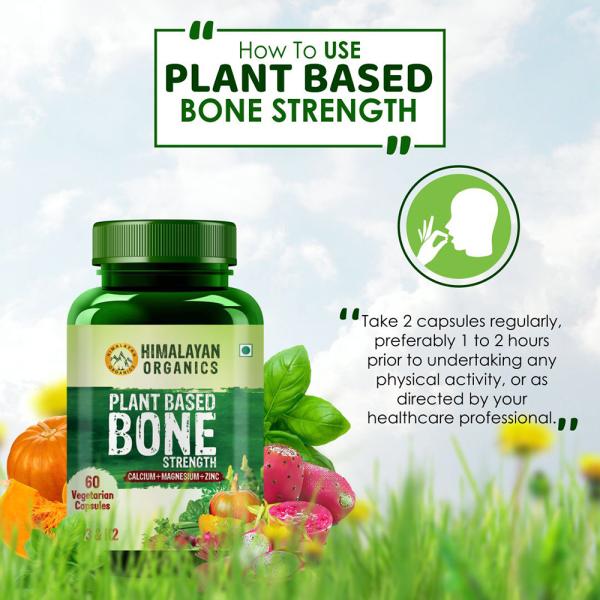 Himalayan Organics Plant Based Bone Strength Supplement Calcium
