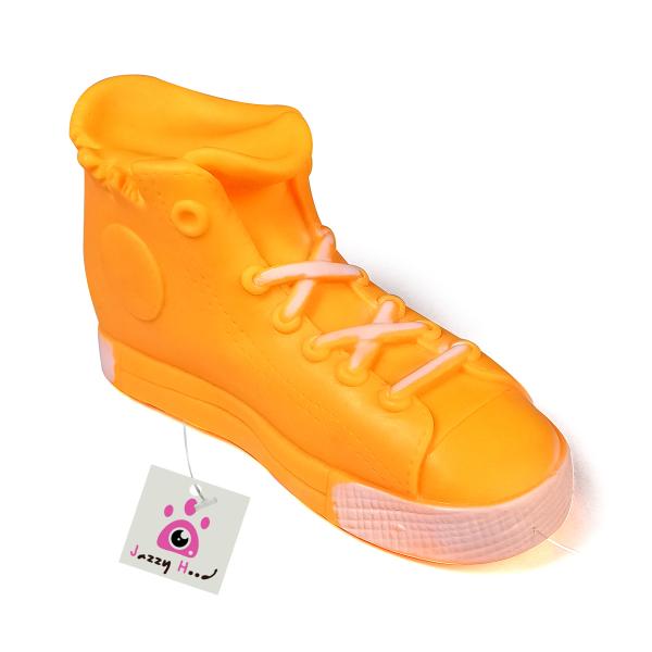 Jazzy Hood Natural Rubber Dog Toys Non Toxic Rubber Shoes Toy for Dogs