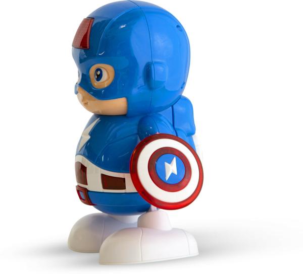 Sanjary Multicolor Plastic Captain America Hero Dancing Team Leader With Music And Light 3