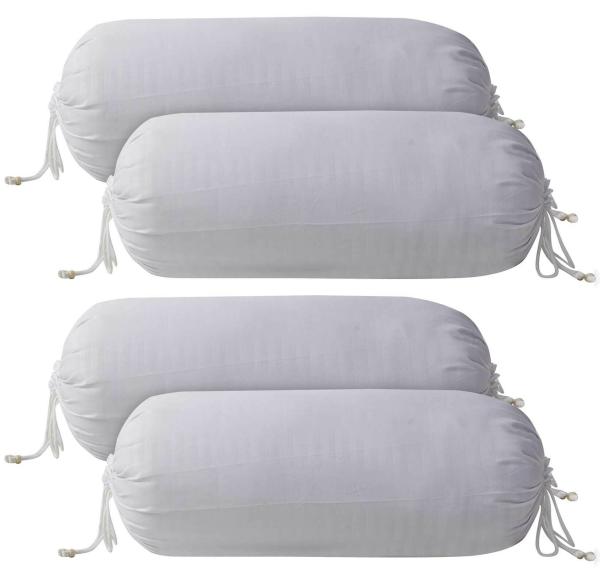 Kuber Industries Linning Design Cotton Bolster Cover,Set of 4,16"x32