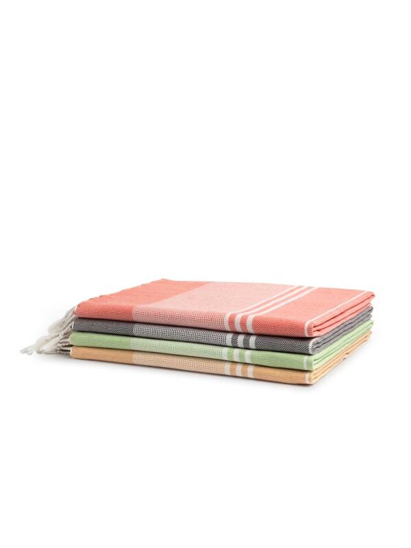 Arrabi Multi Stripes Handwoven Cotton Bath Towel (Set of 4 ) JioMart