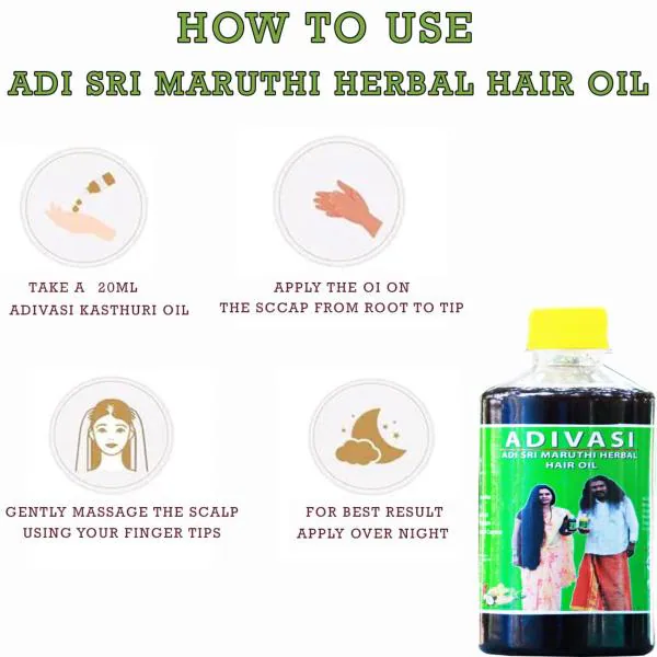 Adi Sri Maruthi Adivasi Hair Oil For Growth And Anti Hairfall Control