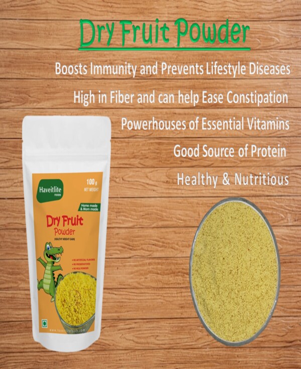 Haveitlite Foods Dry Fruit Powder Almond Cashew Pistachio Saffron for