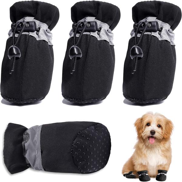 KUTKUT Dog Shoes for Hot Pavement AntiSlip Dog Boots with Reflective