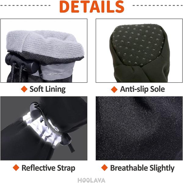 KUTKUT Dog Shoes for Hot Pavement AntiSlip Dog Boots with Reflective