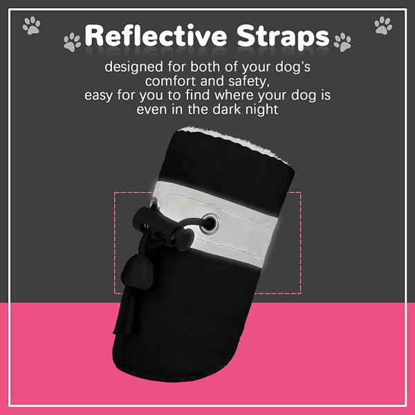 KUTKUT Dog Shoes for Hot Pavement AntiSlip Dog Boots with Reflective