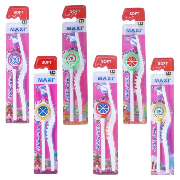 MAXI Milky White Baby Toothbrush and Tongue CleanerBaby Oral Hygiene