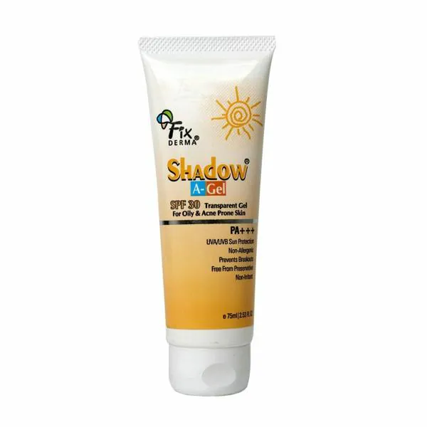 Fixderma Shadow Sunscreen AGel SPF 30 for Acne Prone Skin, NonOily 75ml JioMart