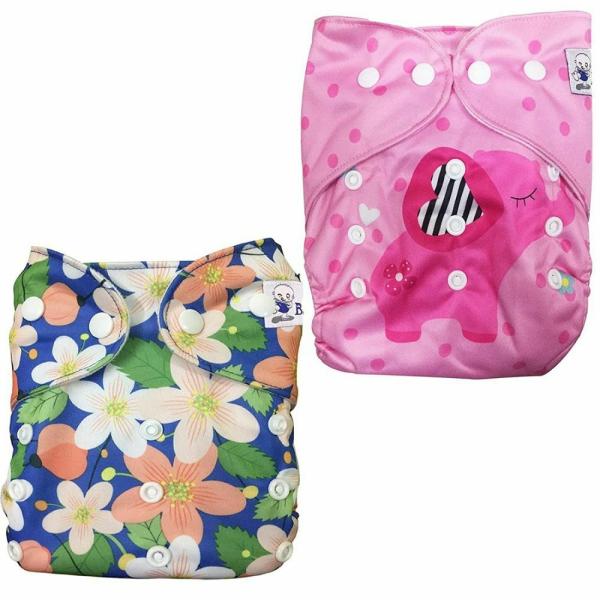 2017 new Baby Pocket Cloth Diaper Nappy Reusable Washable Flower Floral 