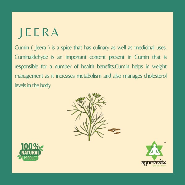 Ayurvedix Jeera Ark (Cumin Seeds) for Weight Management, Digestion