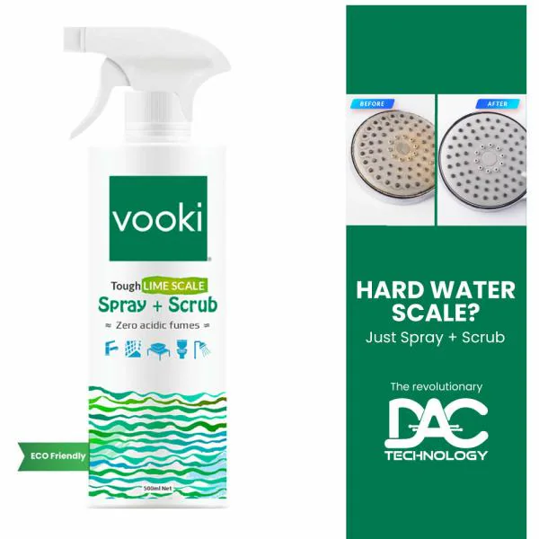 Vooki Ecofriendly Tough Lime Scale Stain Descaler Remover, Spray and
