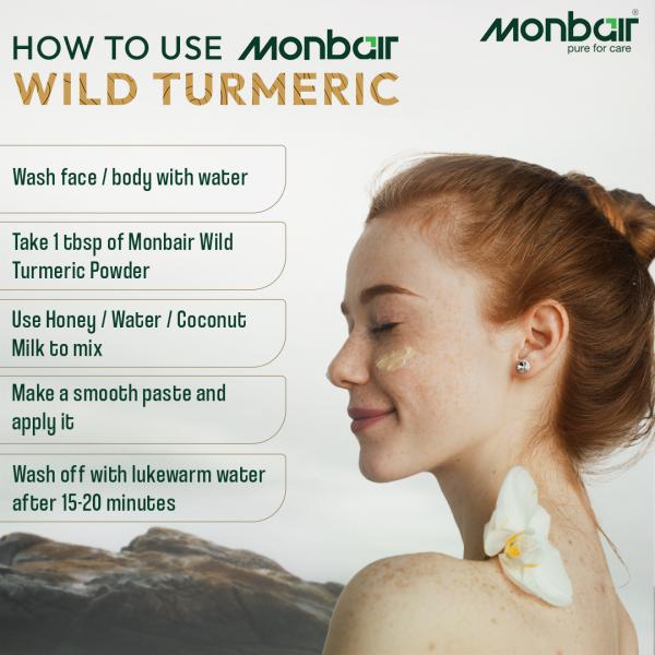 MONBAIR Wild turmeric powder Kasturi turmeric kasturi haldi powder