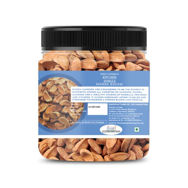 Kitchen Jungle Pure Mamra Badam (Asali Momra ) Size AAA 250gm Jar
