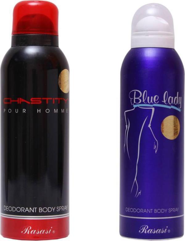JM ROYAL'S MAGIC Rasasi Chastity, Blue Lady Deodorant Spray For Men
