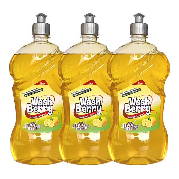 Washberry Lemon Fragrance Dish wash Liquid Gel 1L Liquid Kitchen Soap (Pack of 3) JioMart