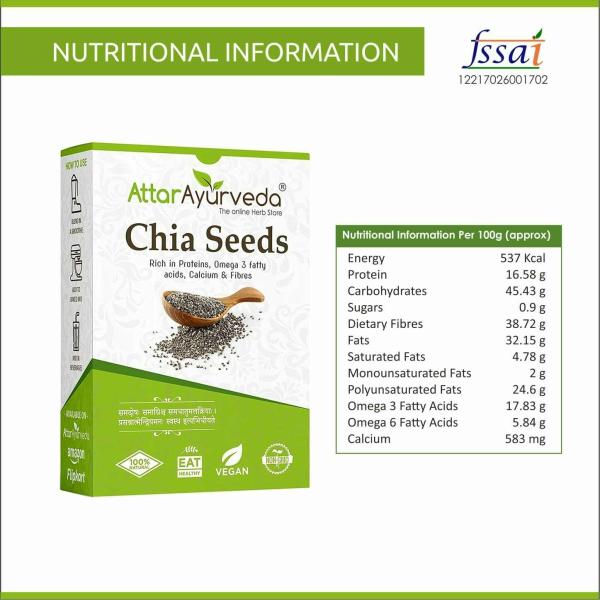 Attar Ayurveda Chia Seeds 250 g JioMart