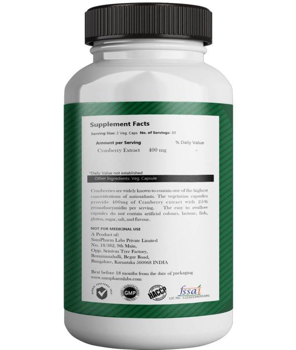 Sam Health Cranberry Extracts 400 mg 400 mg JioMart