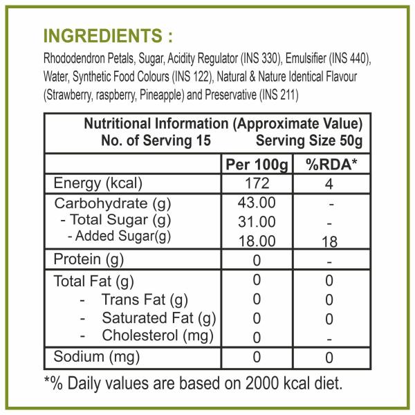 Dhampur Green Rhododendron Squash 750ml JioMart