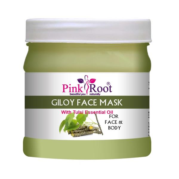 Pink Root Men and Women Giloy Face Mask Improve Skin Quality Dm Water