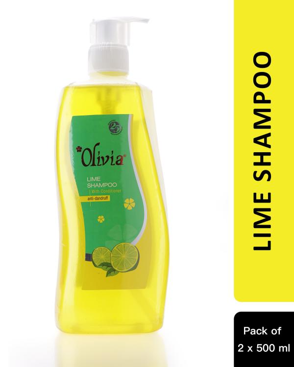 Olivia Lime Herbal Shampoo with Conditioner for AntiDandruff 500 ml