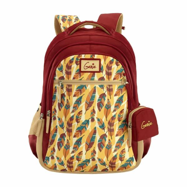 maroon school bag