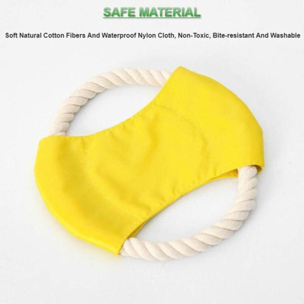 Pets Empire Flying Frisbees Cotton Rope And Waterproof Oxford Fabric