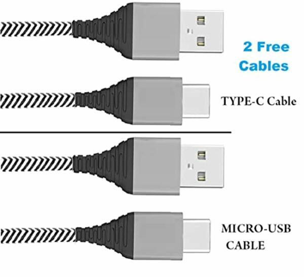 cablebasket Android Phones Multi 3 USB Port Mobile Charger (White