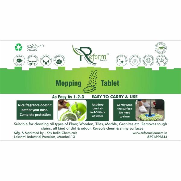 Reform Floor Cleaning Mopping Tablets Ecofriendly easy to use pack of 10 tablets makes 78
