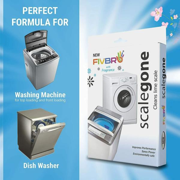FIVBRO Scalegone Powder Any Washing Machine Cleaner (Pack of 8) JioMart
